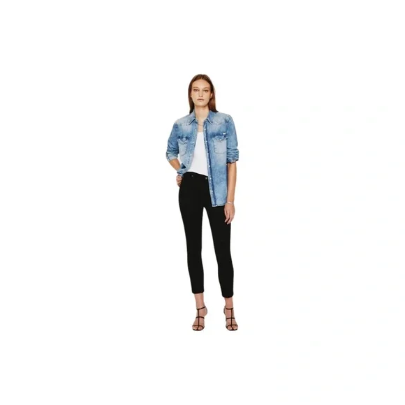 Ag Adriano Goldschmied | Pants & Jumpsuits | Ag Cigarette Stilt Crop Black  28